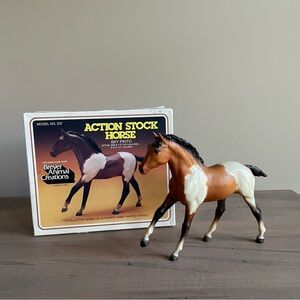 Vintage Breyer Model 237 Bay Pinto Action Stock Horse Foal w/ Box